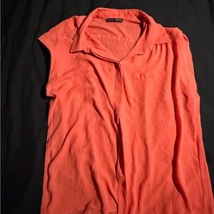 Atmosphere Vibrant Coral Blouse